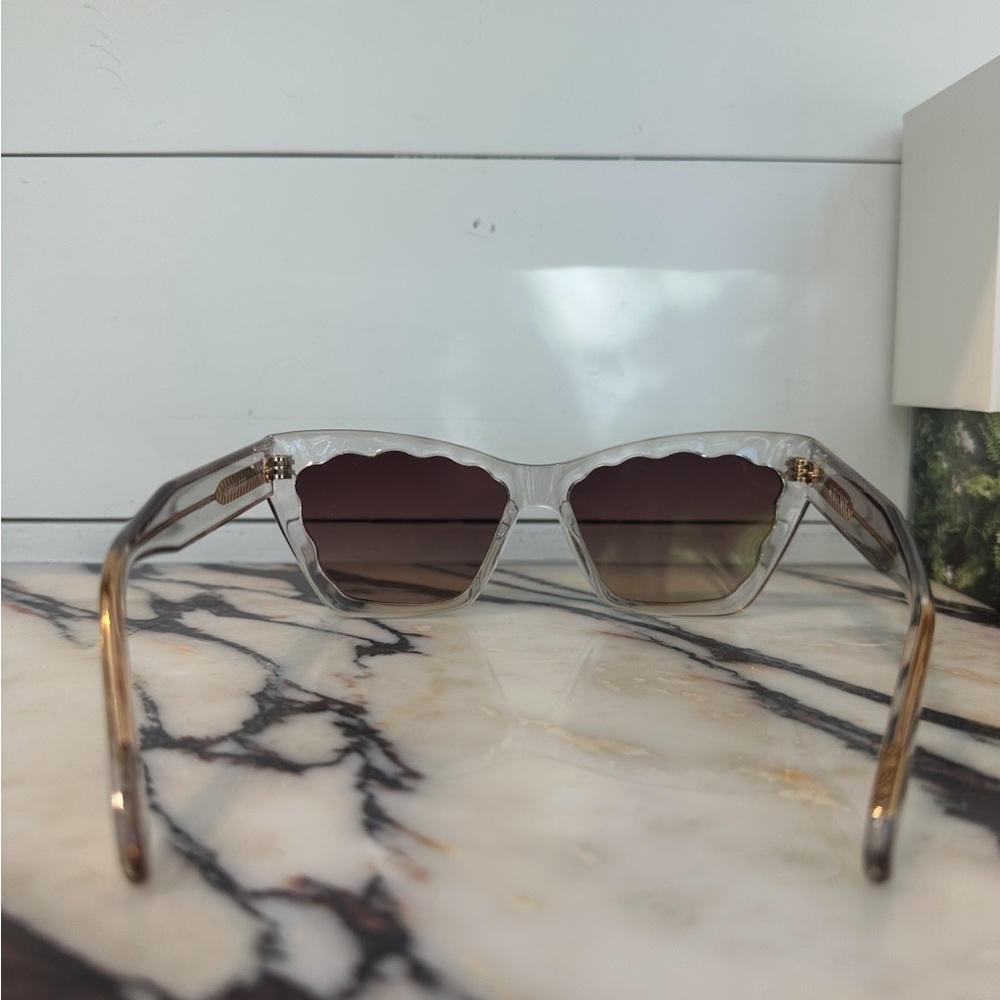 KREWE Brigitte Sunglasses with Clear and Pink Hues - Picture 2 of 3